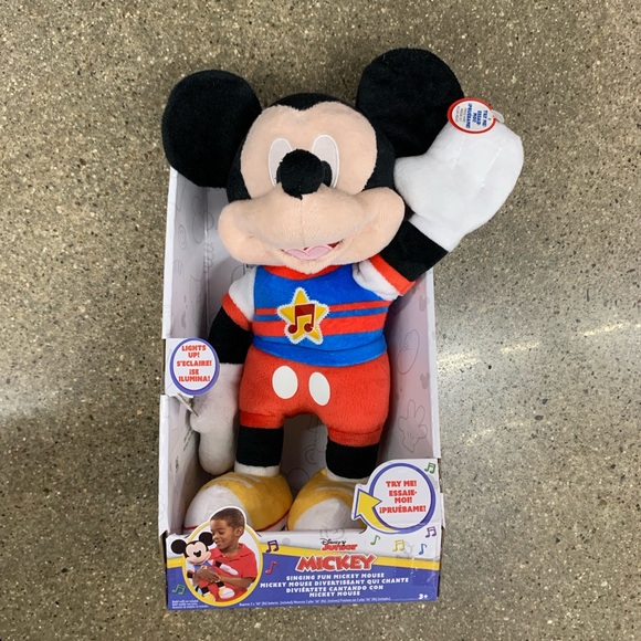 NEW Disney Mickey Mouse Musical Plush - Red, Blue, and Black - Picture 1 of 4